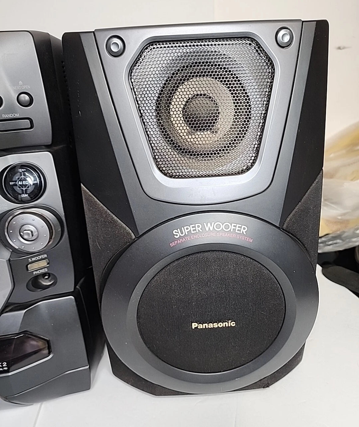 Panasonic Radio Stereo System Boombox SA-AK25 5 CD Changer dual Tape Fully Works