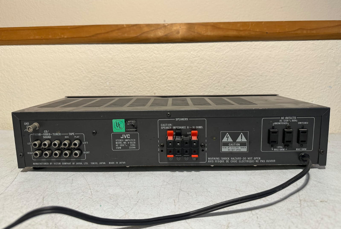 1980s JVC Stereo Integrated Amplifier A-GX2 ~TESTED~Made in Japan~
