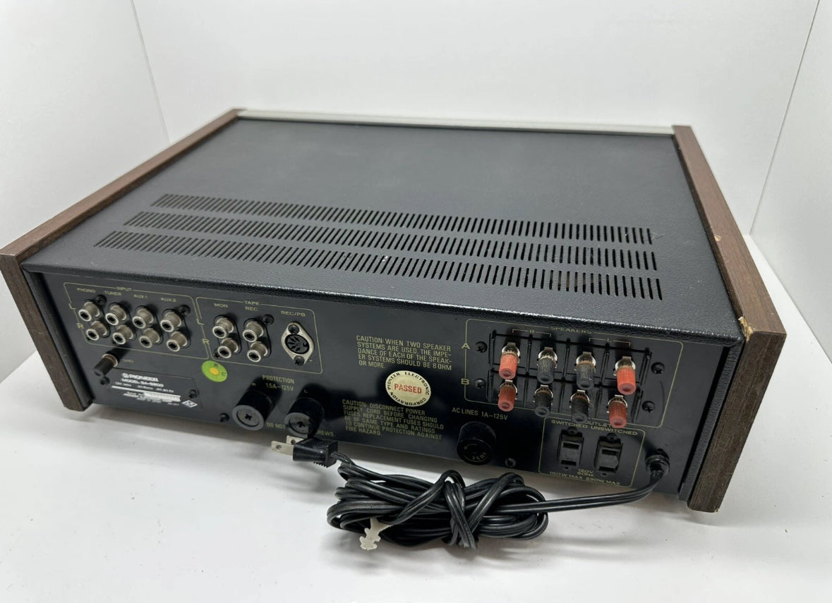 Pioneer SA-5200 + TK6200 Tuner Stereo Integrated Amplifier Vintage Amp Working