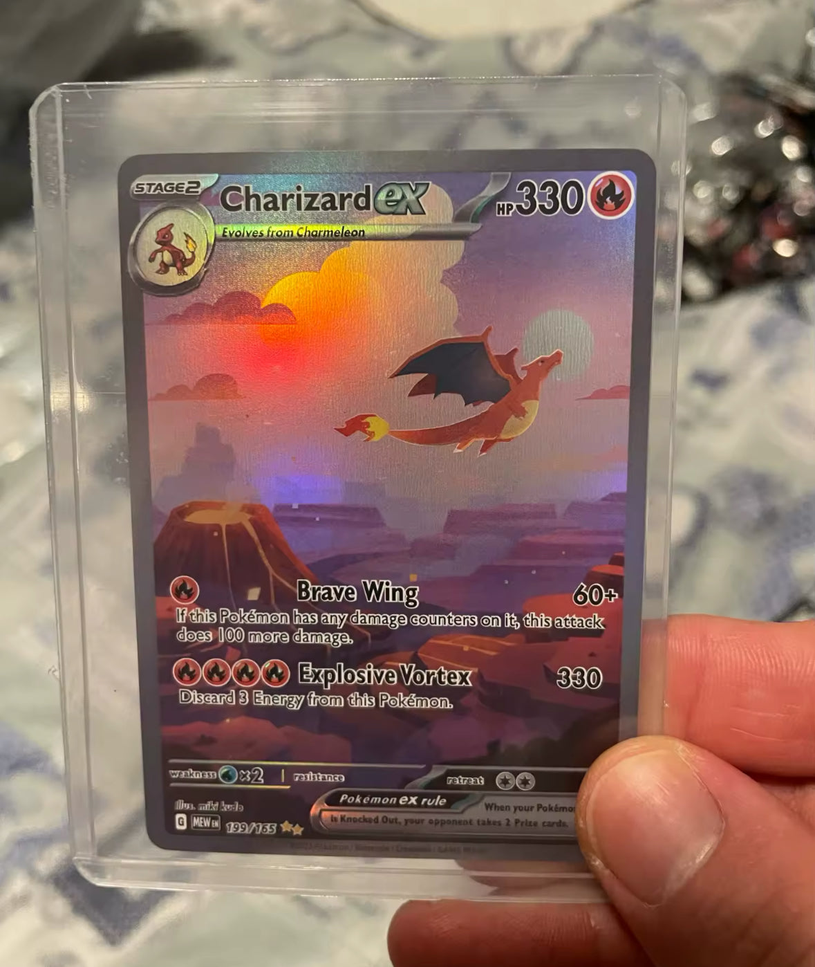Charizard ex Special Illustration Rare 199/165 Pokémon 151 - NM READ FIRST PIC