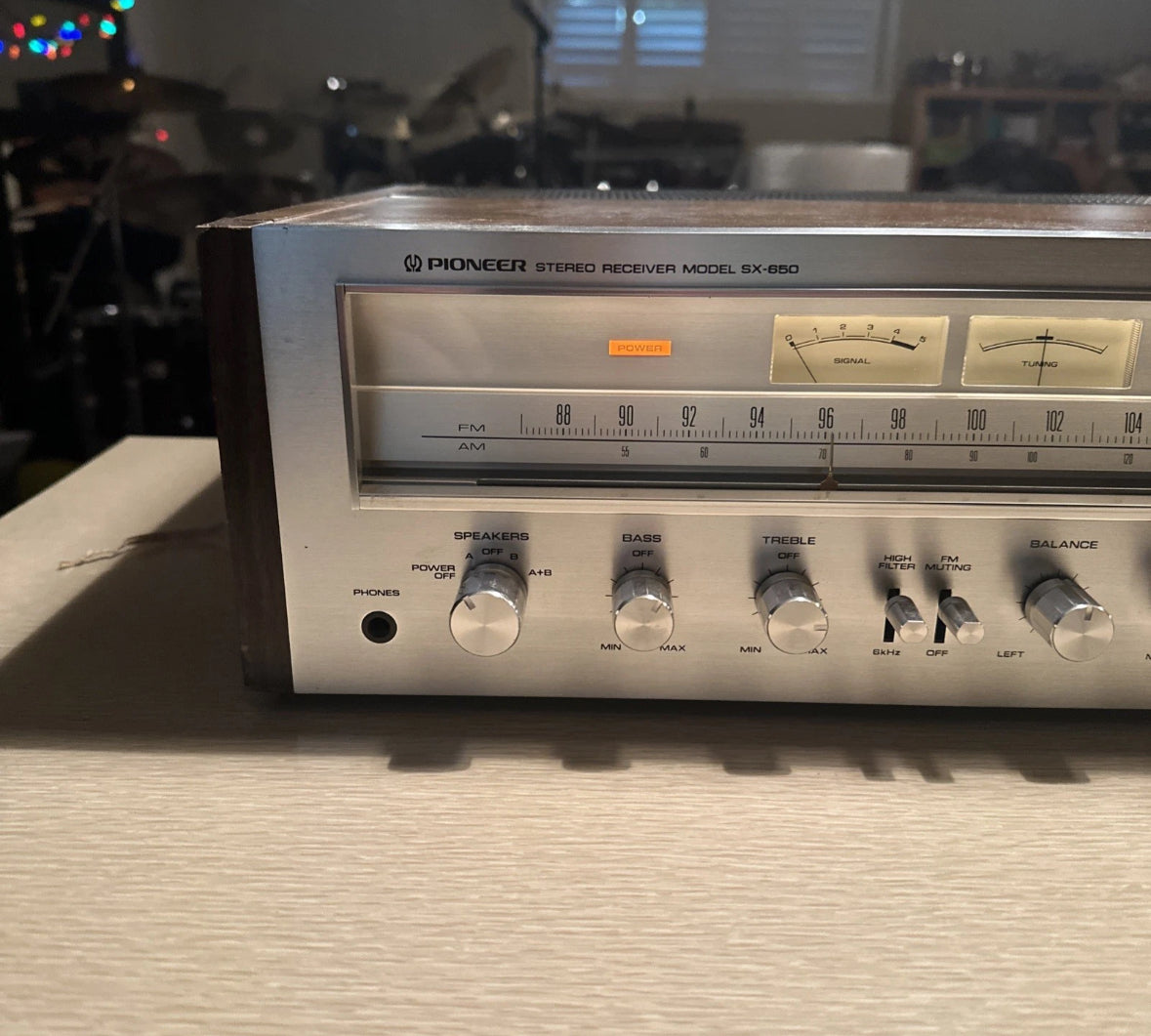 Vintage PIONEER SX 650 AM/FM STEREO RECEIVER Fully Functional Good Shape 🔥