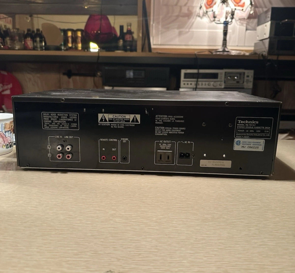 Technics RS-TR157 Double Stereo Cassette Deck Tape Player Recorder *SERVICED*