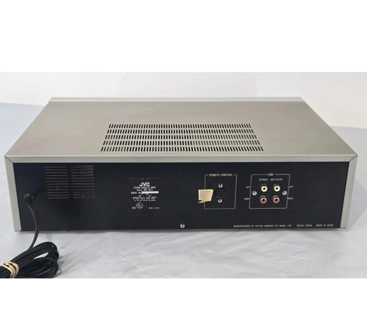 Vintage High End JVC KD-A7 Stereo Cassette Deck+Analyser Extremely Rare Working