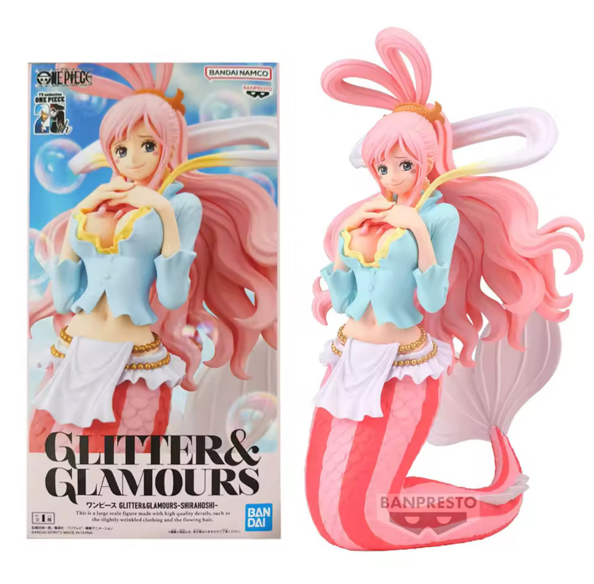 16CM Anime One Piece GLITTER&GLAMOURS Shirahoshi Figure Mermaid New In Box 💖