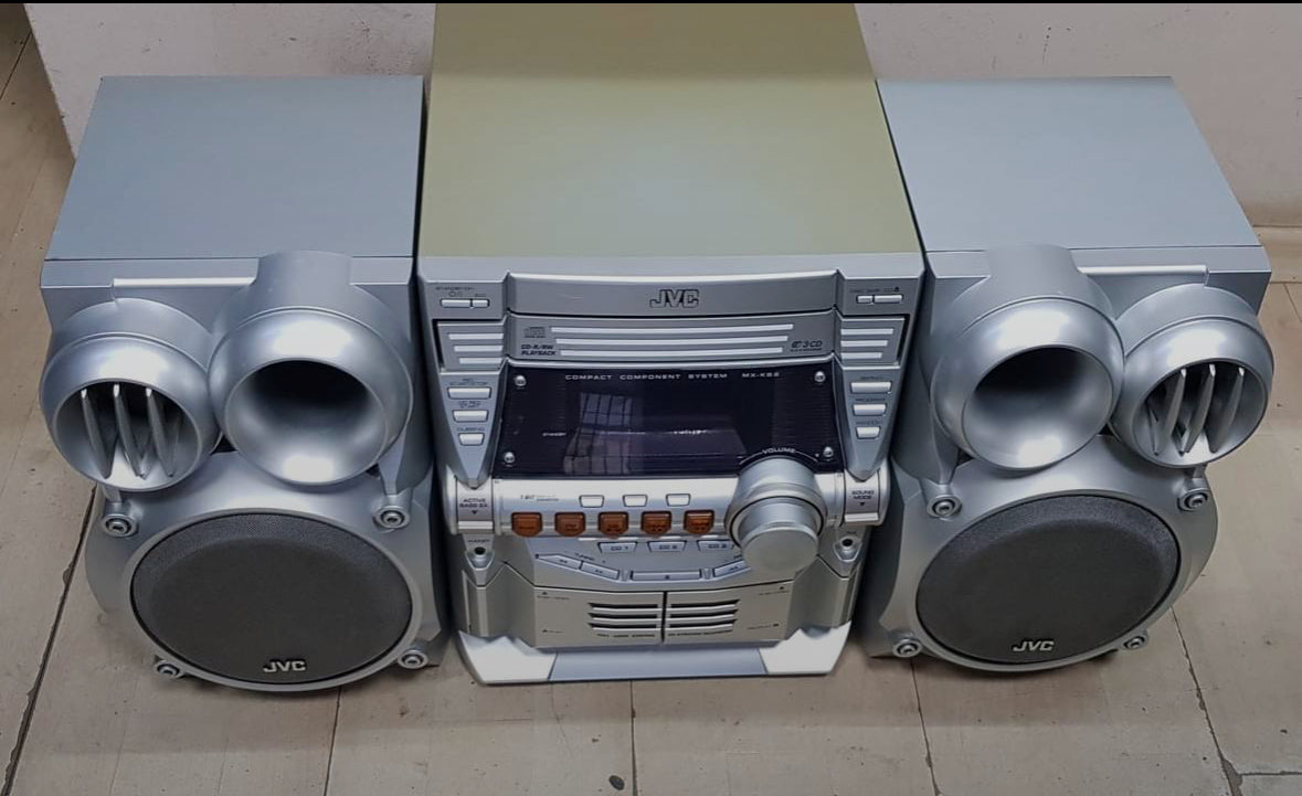 JVC Compact Component System MX-KB2 Stereo Cassette Bass Tested WORKS Rare