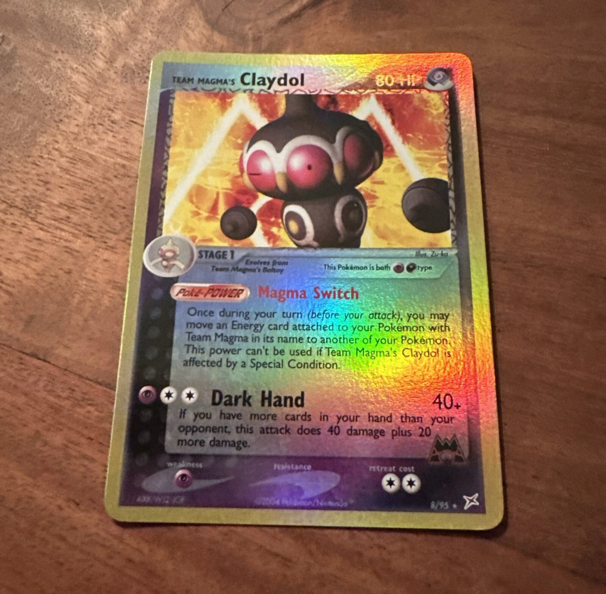Pokemon Team Magma's Claydol Reverse Holo 8/95 lp