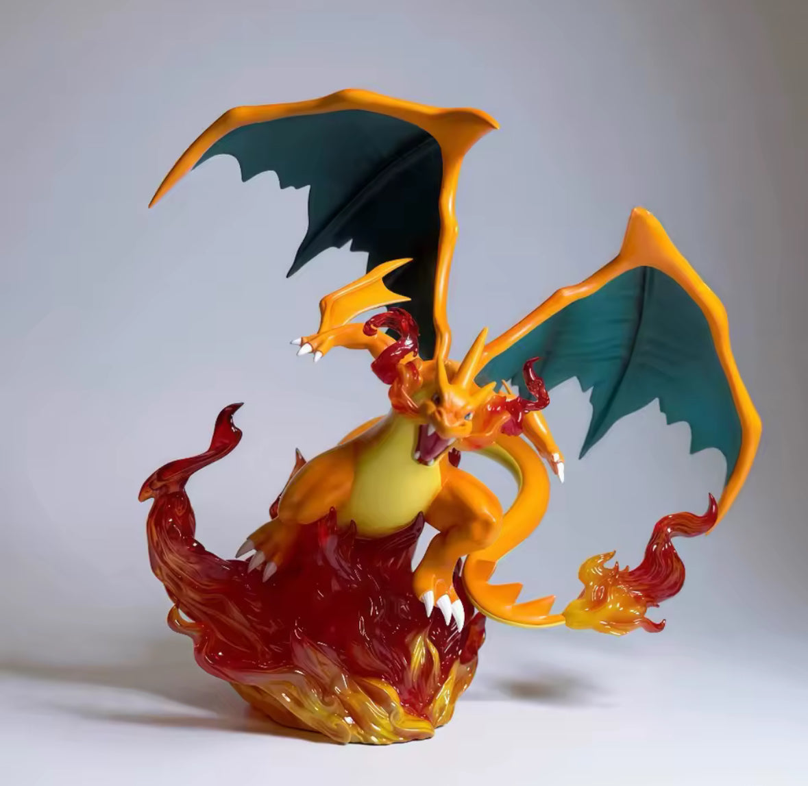 8 Inch Anime Pokemen Figure Mega Charizard Y Action Figures Model Gift Idea New