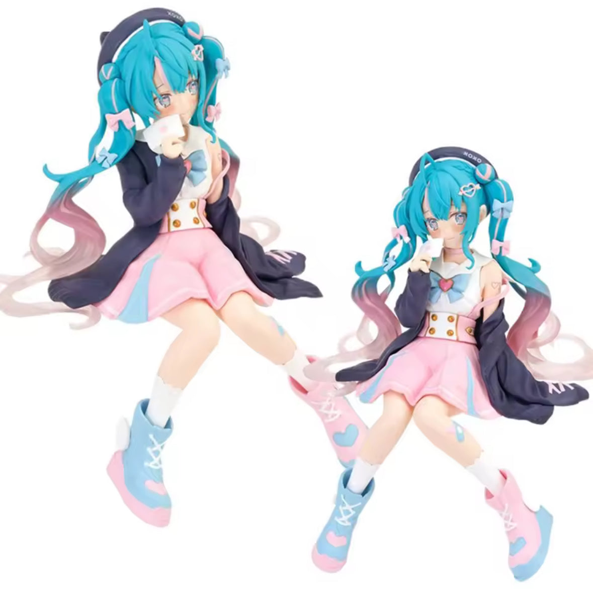 New 14cm Hatsune Miku Anime figure Pink sakura PVC Action Figure Toy Gift Kids