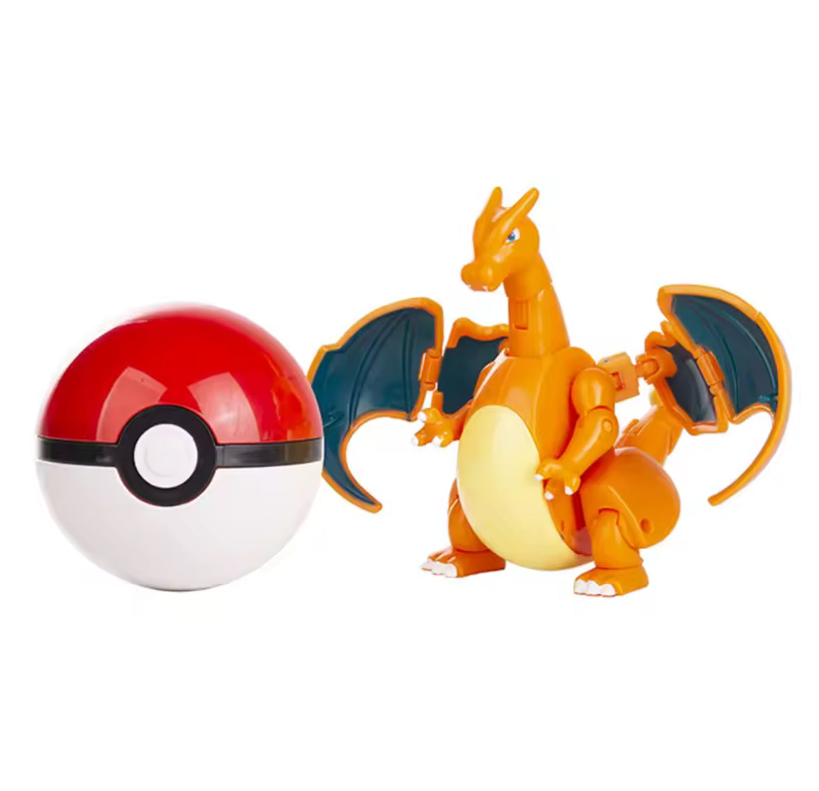 Pokemon Charizard Toy Figure New In Box Adjustable To Go Inside Pokeball New