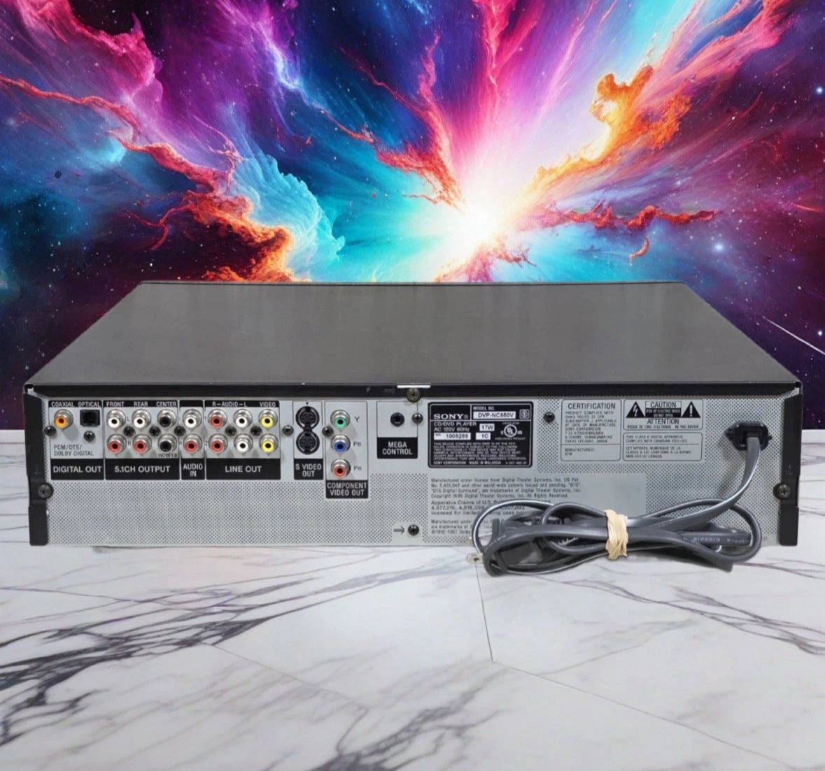 Sony DVP-NC650V 5-Disc Changer SACD/DVD/CD 5.1ch Player w/Remote - TESTED -