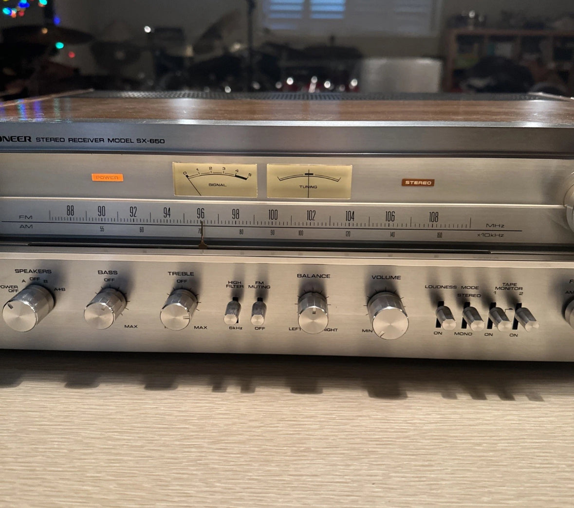 Vintage PIONEER SX 650 AM/FM STEREO RECEIVER Fully Functional Good Shape 🔥