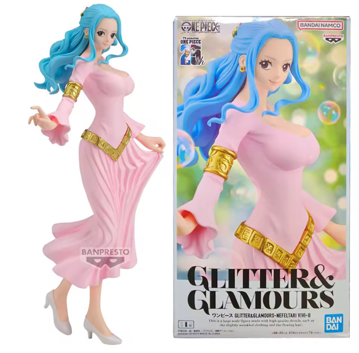 23CM Anime One Piece Nefertari D Vivi Figure GLITTER&GLAMOURS Series NEW