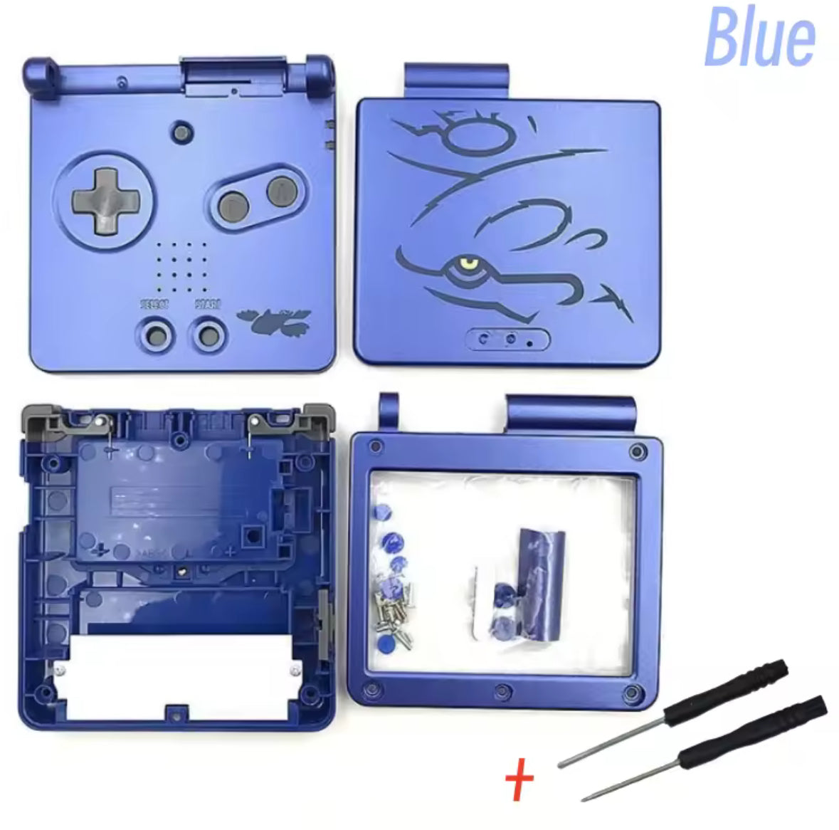 Pokemon Sapphire DIY Gameboy Advance Shell Cover New