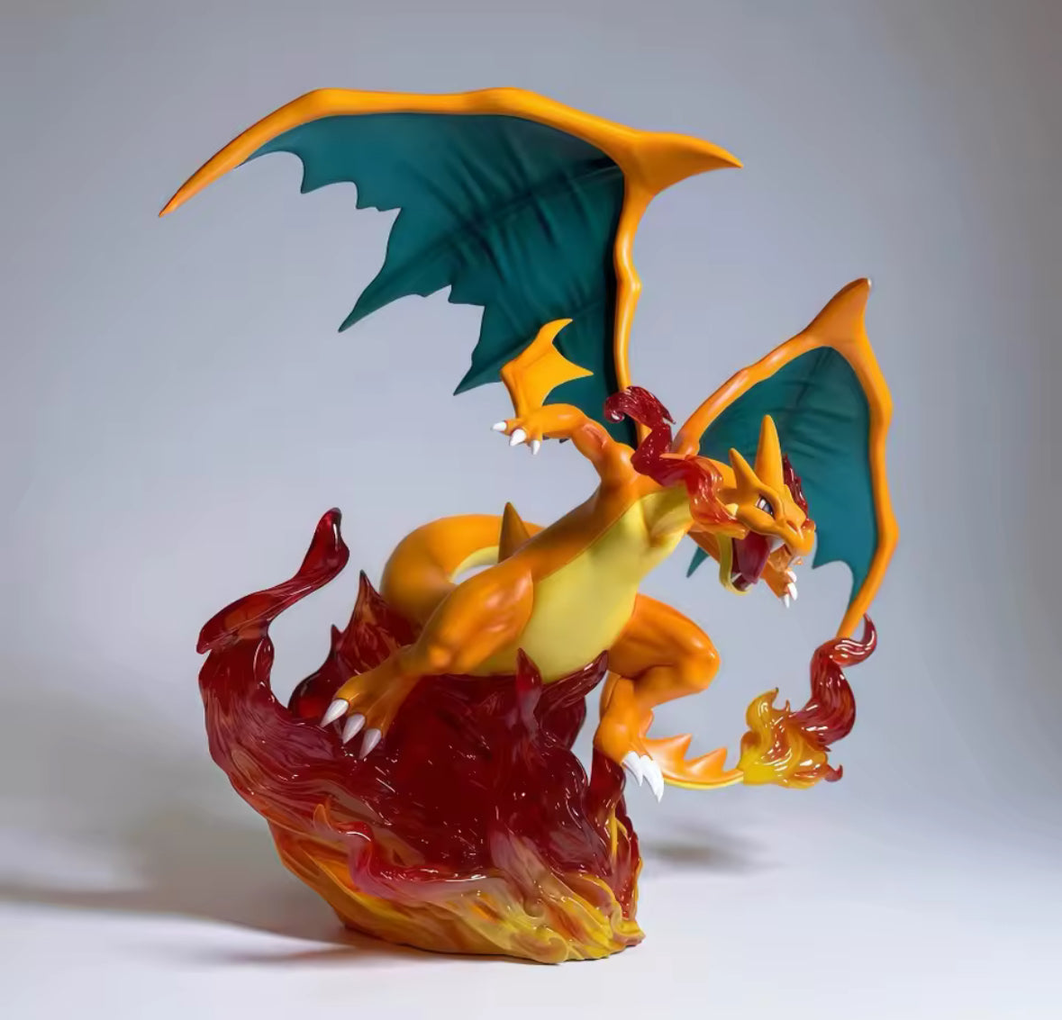 8 Inch Anime Pokemen Figure Mega Charizard Y Action Figures Model Gift Idea New