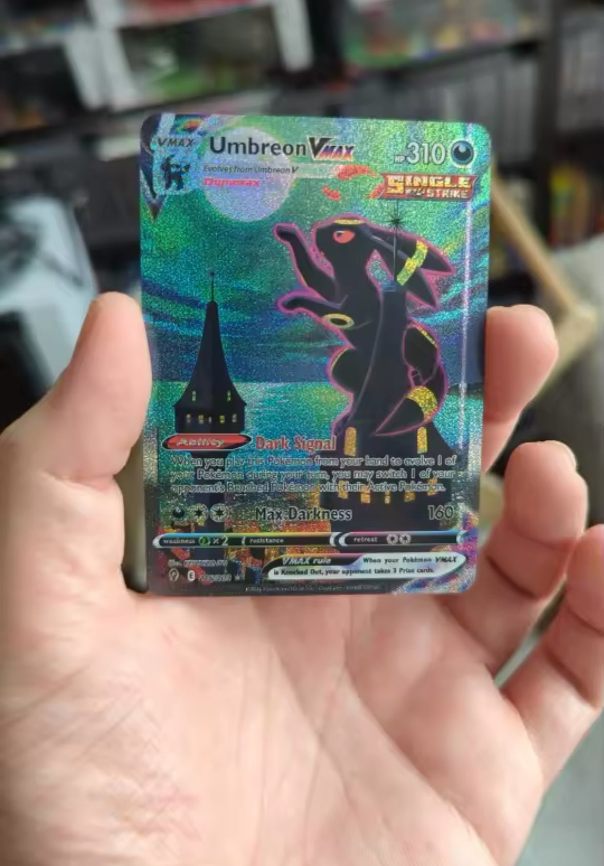 Umbreon VMAX 215/203 Alt Art Pokémon Evolving Skies Moonbreon Read First Pic