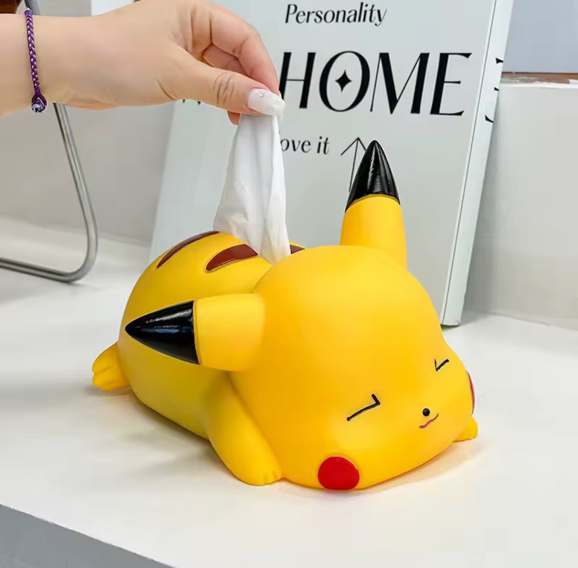 NEW CUTE!! Pokemon Tissue Holder Pikachu Plastic Tissue Box Kawaii PERFECT GIFT!