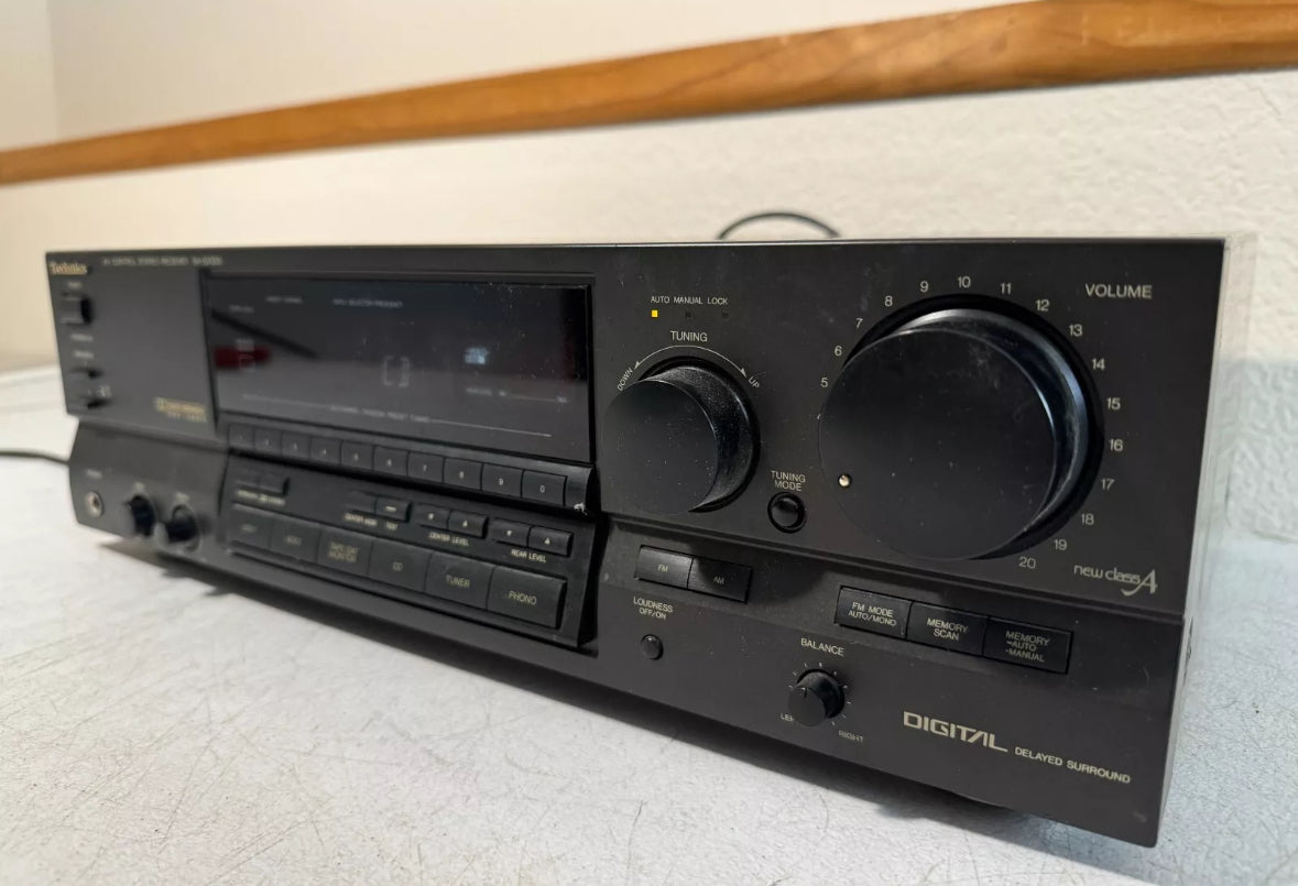 Technics SA-GX330 Receiver 5.1 Channel Vintage 100 WPC With Remote Bundle