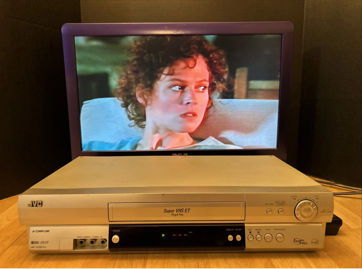 JVC HR-S3911U Super VHS VCR Hi-Fi Stereo S-VHS Player Recorder (WORKS) No Remote