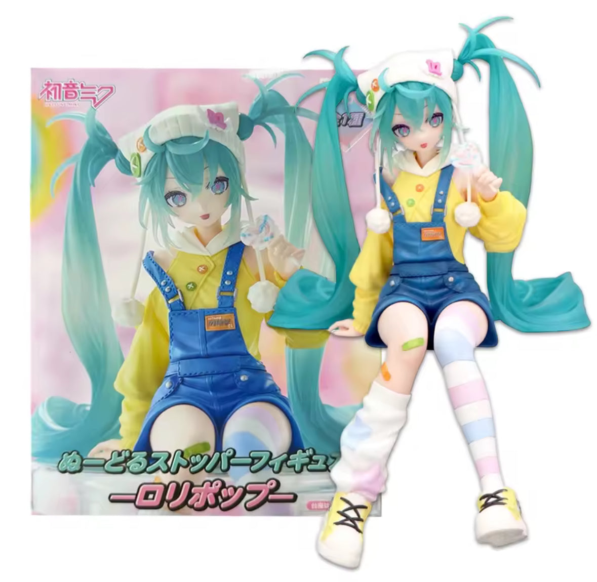 FuRyu Hatsune Miku 15cm Candy sweets Lollipop Noodle Pressure Figure New In Box