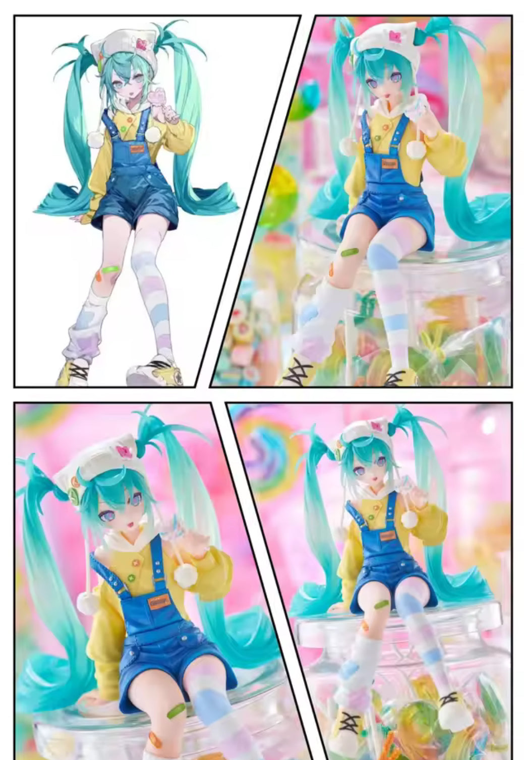 FuRyu Hatsune Miku 15cm Candy sweets Lollipop Noodle Pressure Figure New In Box