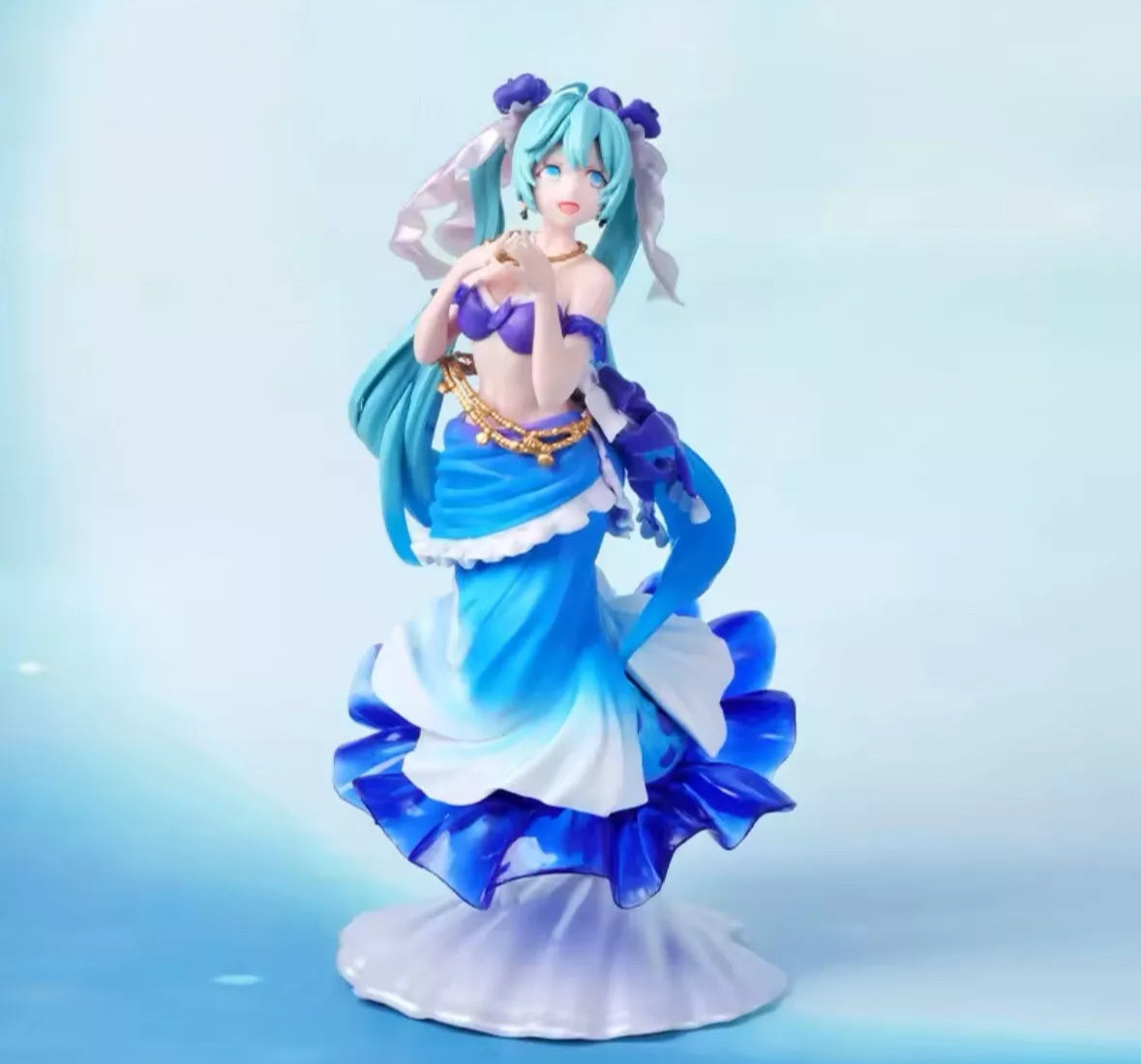 24CM Anime Hatsune Miku Figure Artist Masterpiece Fairy Tale Princess Mermaid