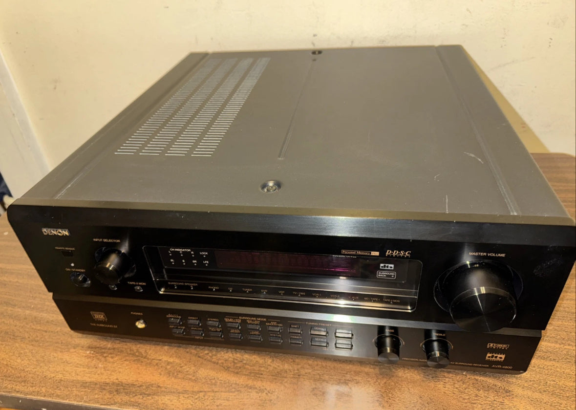 Denon AVR-4800 THX Ultra Digital Surround Receiver AM/FM Stereo 5.1  Tested Work
