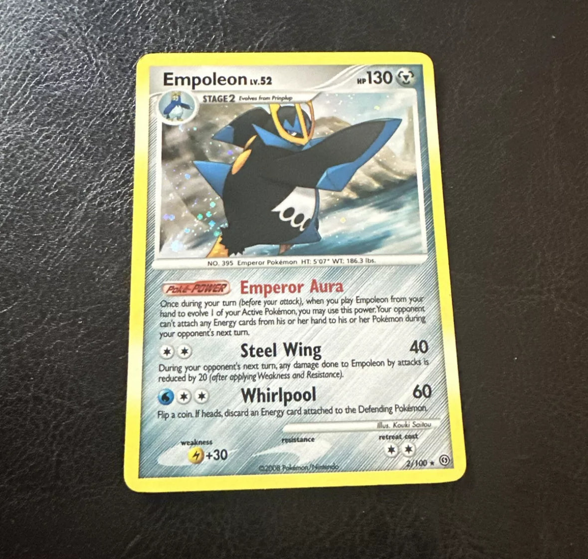 Empoleon 2/100 Holo Rare DP Stormfront Set TCG Pokemon Card LP