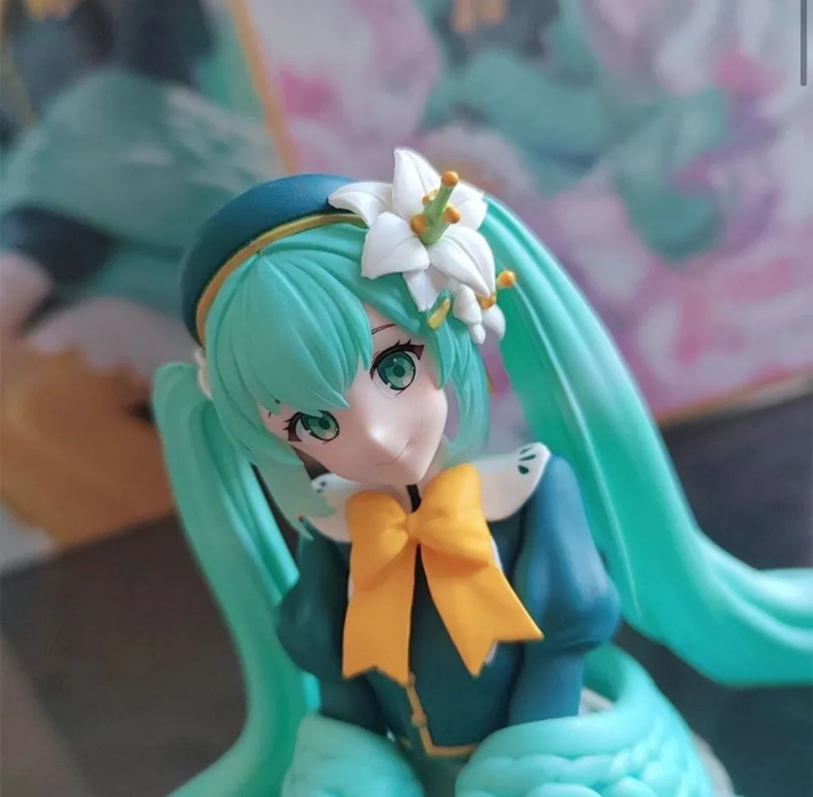 The Hatsune Miku Flower Fairy Lily Noodle Stooper Anime Action Figure Toys 14cm