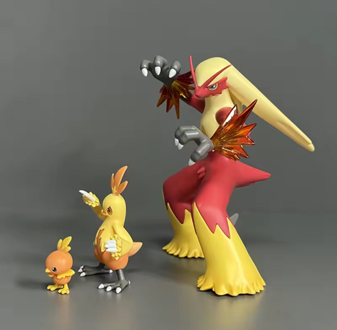 Pokemon Figure Blaziken Torchic Combusken Evolutionary Group Action Figures NEW