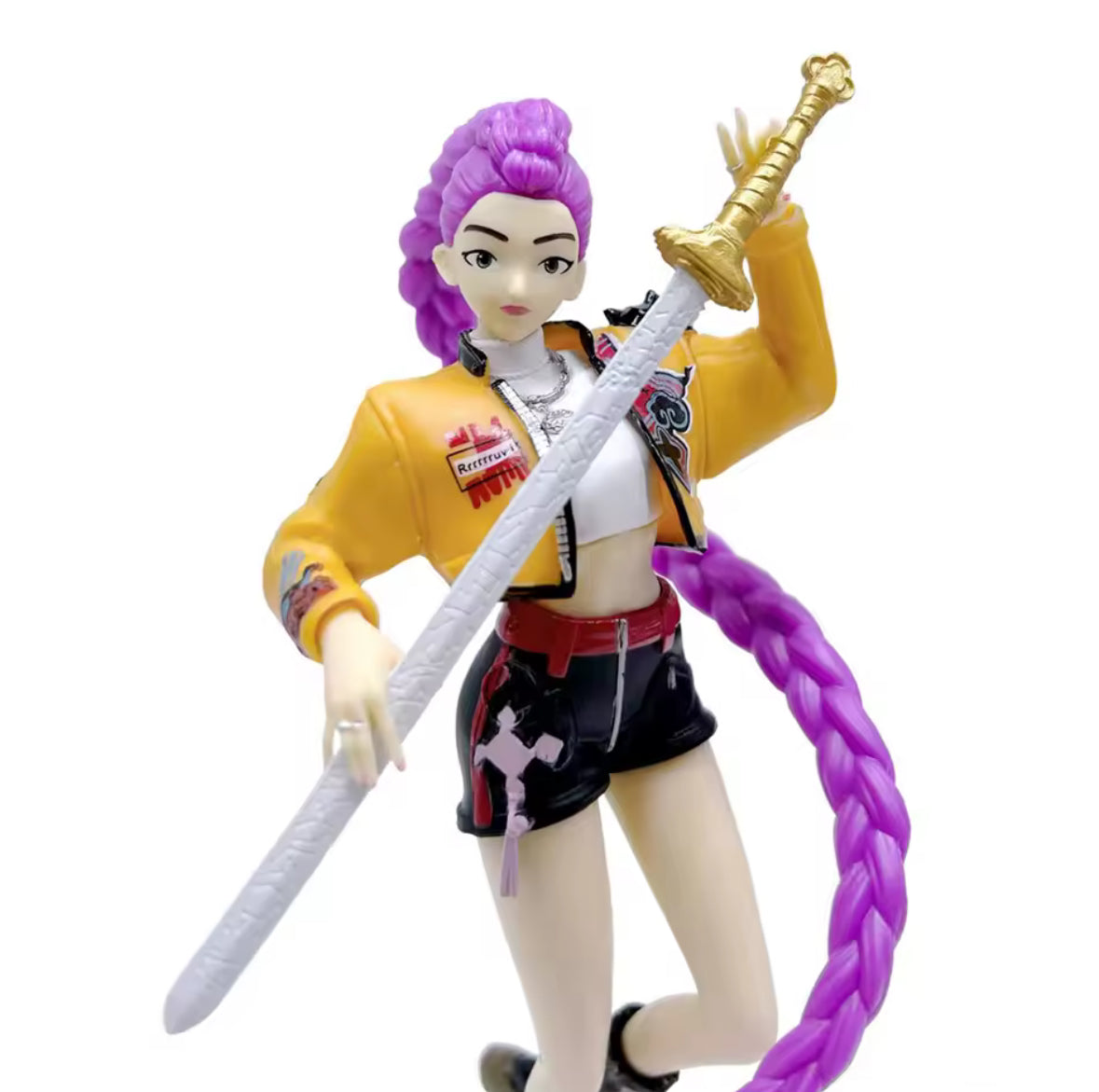 20cm Anime Kpop Demon Hunters Girl Rumi PVC New In Box Gift Action Figure Toy
