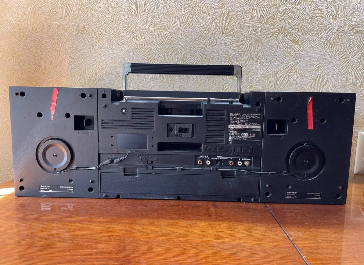Sharp GF 800 Japan vintage boombox Casette Tape Recorder Tested Works Great🔥