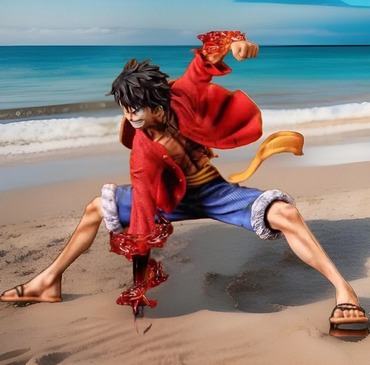 18cm One Piece Monkey D. Luffy Luffy Figures Battle Style Action Figure