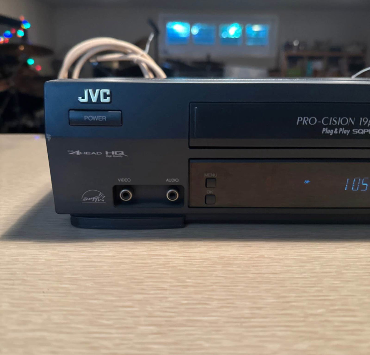 JVC HR-A36U SQPB VCR Player/Recorder Hi-Fi Stereo 4Head HQ WORKS No Remote