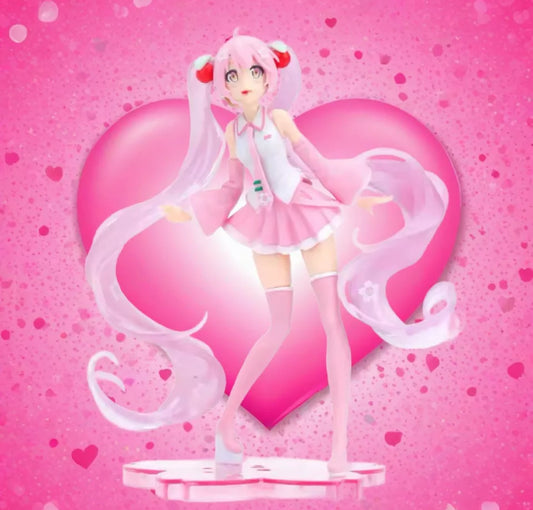 Hatsune Miku Action Figure Miku Kawaii Collection Model Pink 14.5cm Brand New