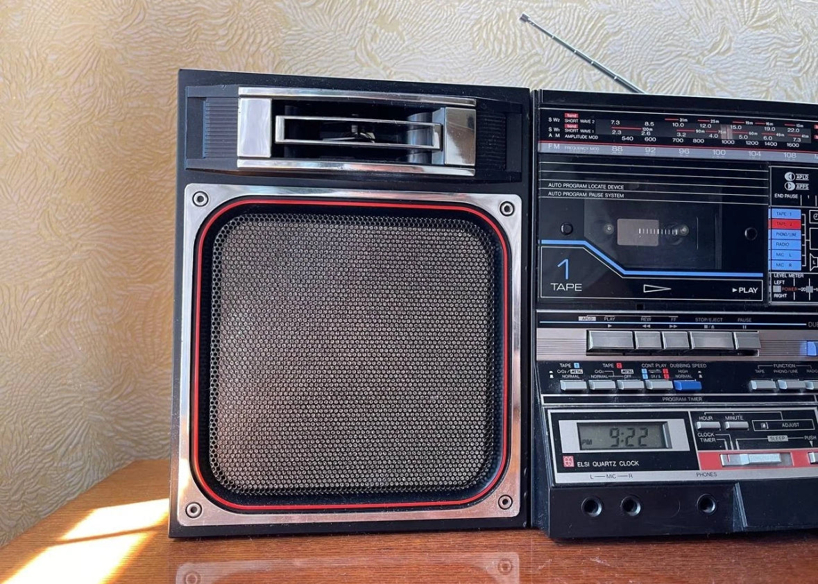 Sharp GF 800 Japan vintage boombox Casette Tape Recorder Tested Works Great🔥
