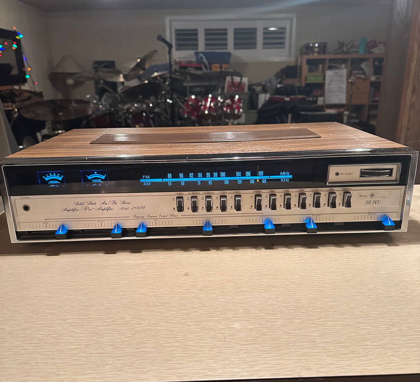 Vintage SEARS Solid State AM/FM Stereo Amp Pre-Amplifier Model 28470 *Serviced*