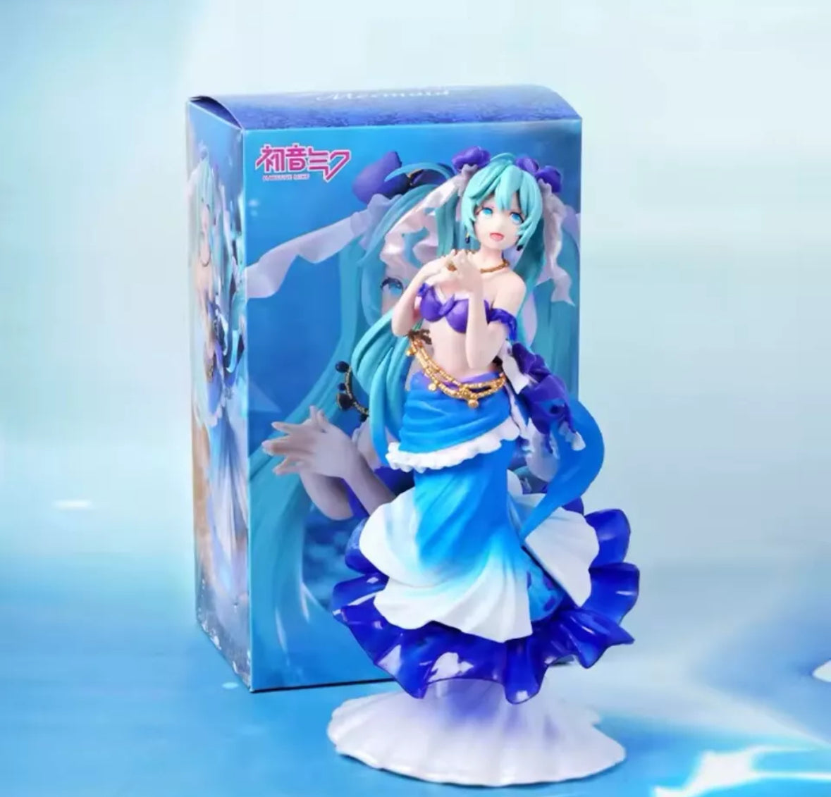 24CM Anime Hatsune Miku Figure Artist Masterpiece Fairy Tale Princess Mermaid