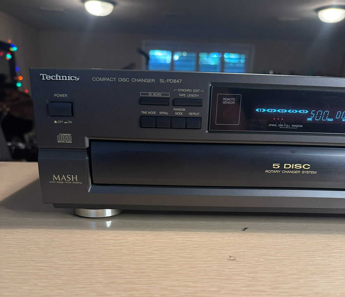 Technics SL-PD847 5 Compact Disc MASH Changer Player Japan Tested *Serviced*
