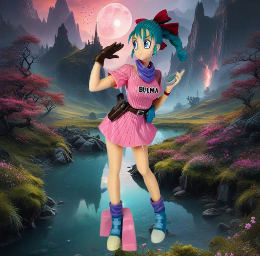 25cm Anime Dragon Ball Z  Bulma Anime Figure  PVC Action Figure Brand New