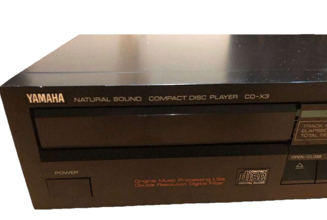 YAMAHA CD-X3 CD Player 16 bit PCM Three Beam Laser Vintage Fully Functional