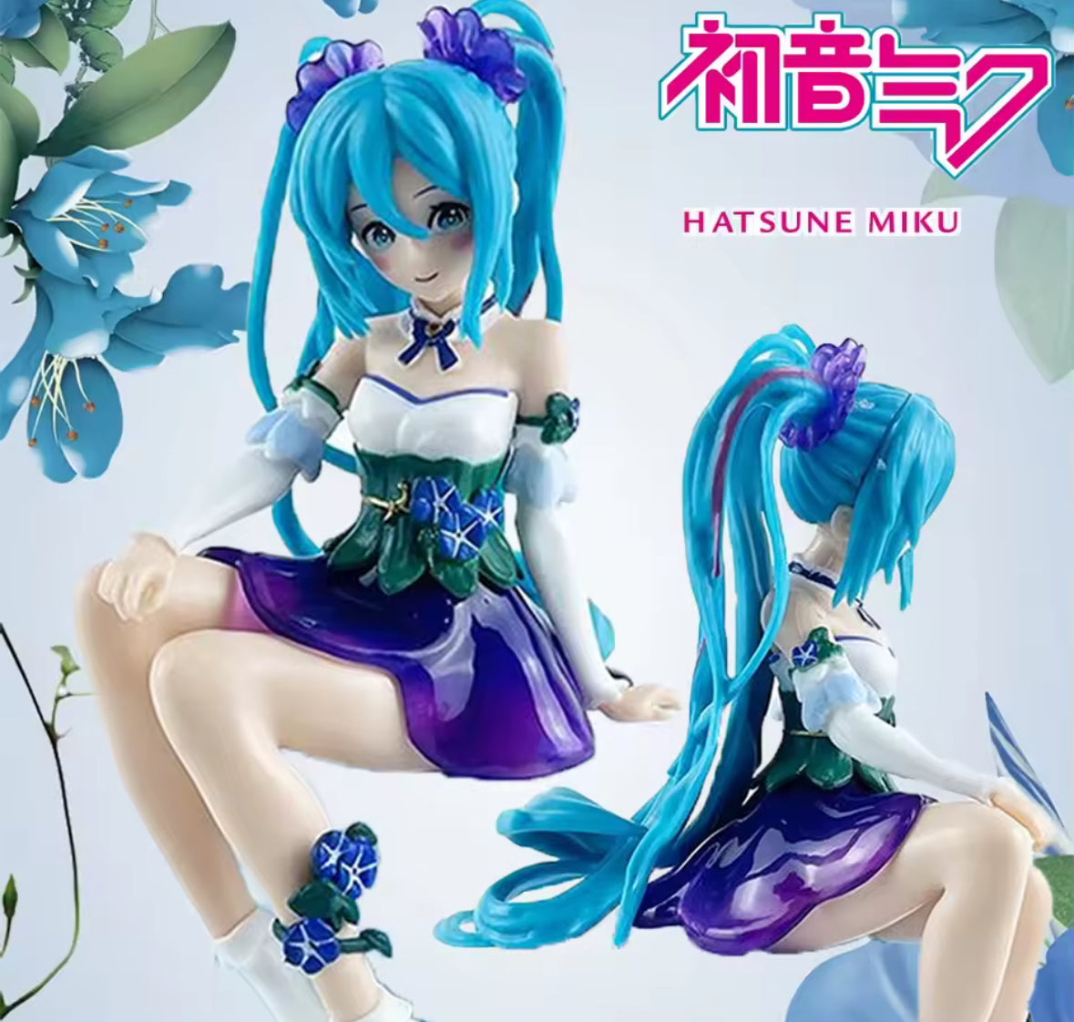 15cm Anime Figure Hatsune Miku Morning Glory Fairy Noodle Stopper New In Box