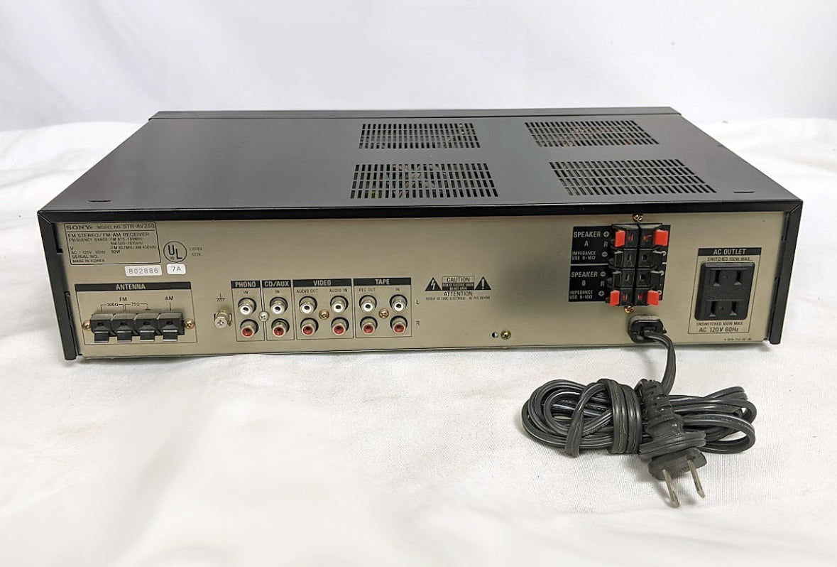 Sony STR-AV250 AM/FM Stereo Receiver (Tested + Works) Very Rare Classic Clean