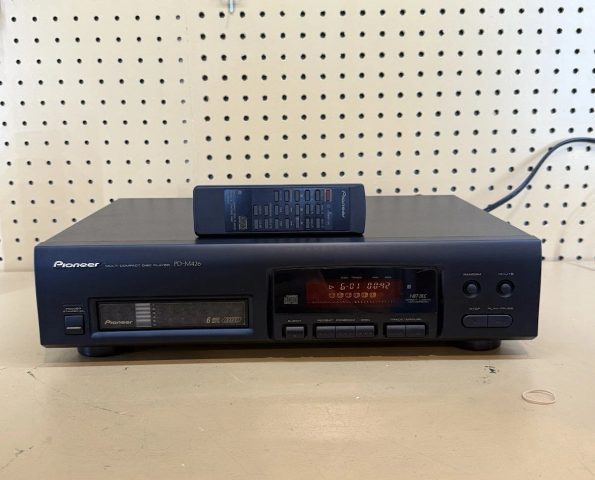 Pioneer PD-M403 Six-Disc CD Changer with Cartridge And Remote- TESTED & WORKING!