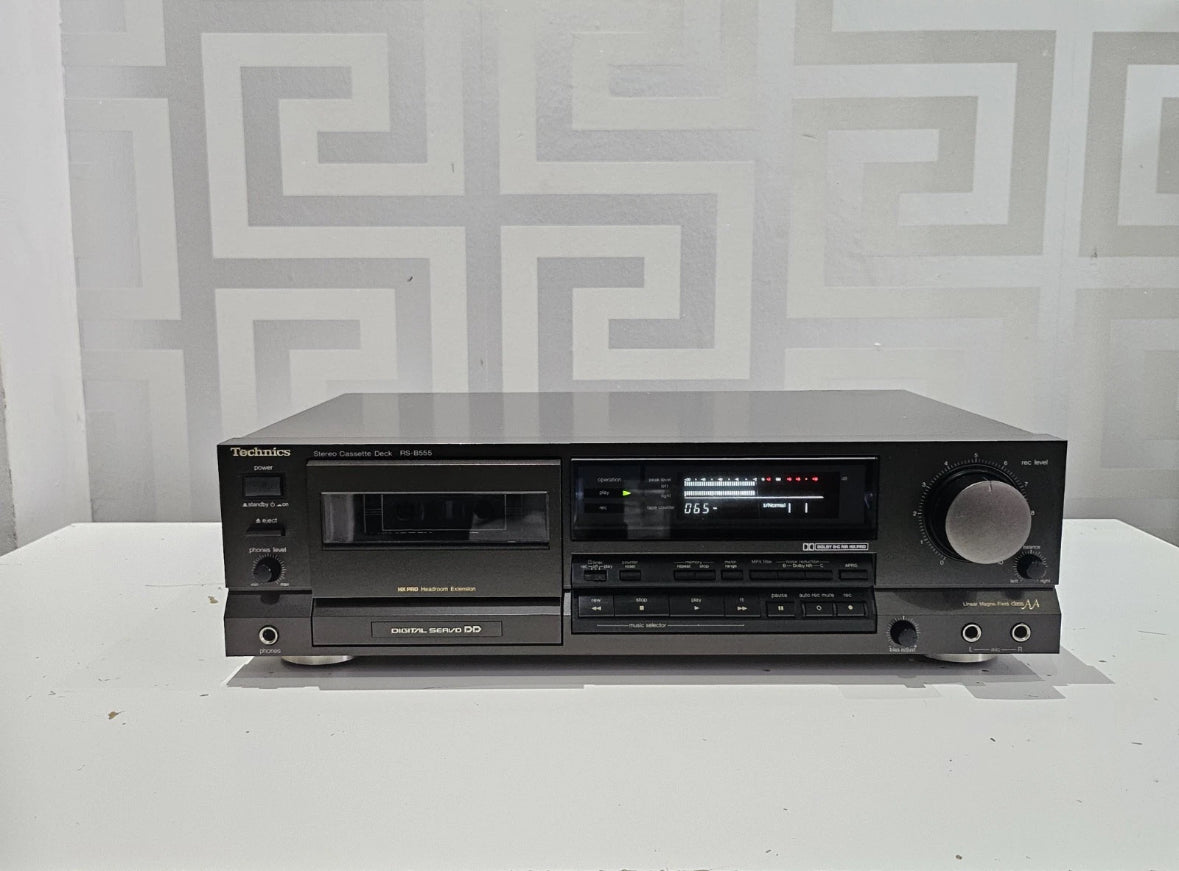 Technics RS-B555 Stereo Cassette Deck Dolby B-C NR HX Pro Hi-Fi Separate.