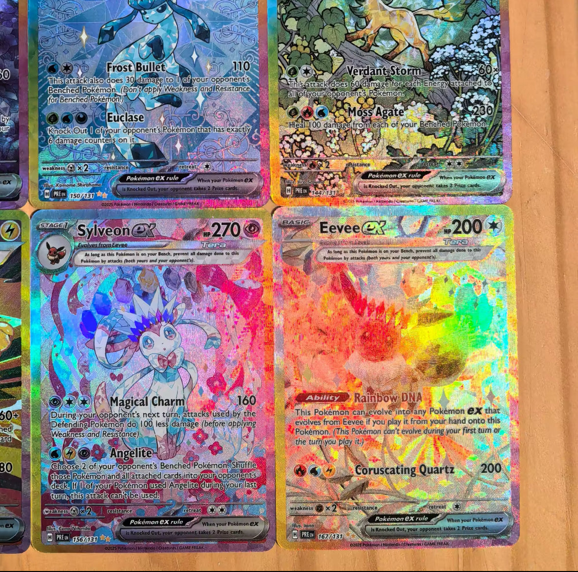 Pokemon Prismatic Evolutions 9 Card Eeveelution Set Umbreon 161/131 (Read Pic)