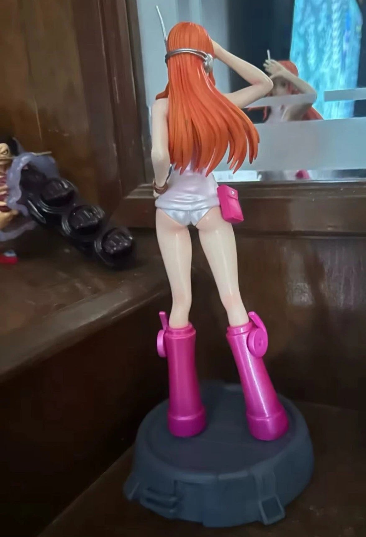 26cm Anime One Piece Nami Action Pink Clothing Figure New With Box