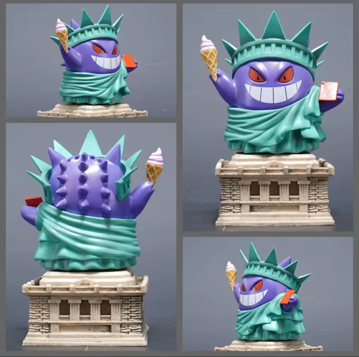 PokéMon Gengar COS Statue of Liberty Anime Figure Cute Brand New Gift