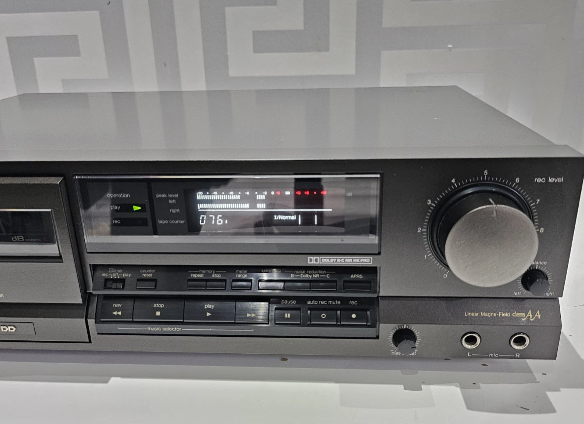 Technics RS-B555 Stereo Cassette Deck Dolby B-C NR HX Pro Hi-Fi Separate.