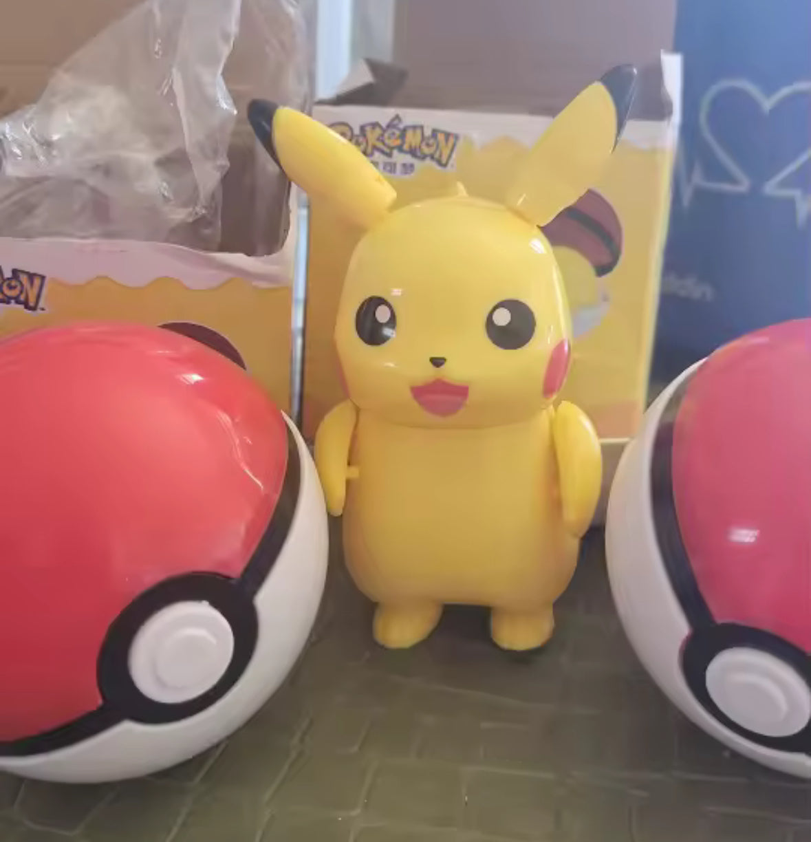 Pikachu Transform In Pokeball Adjustable Figurine Toy Gift For Kids New In Box
