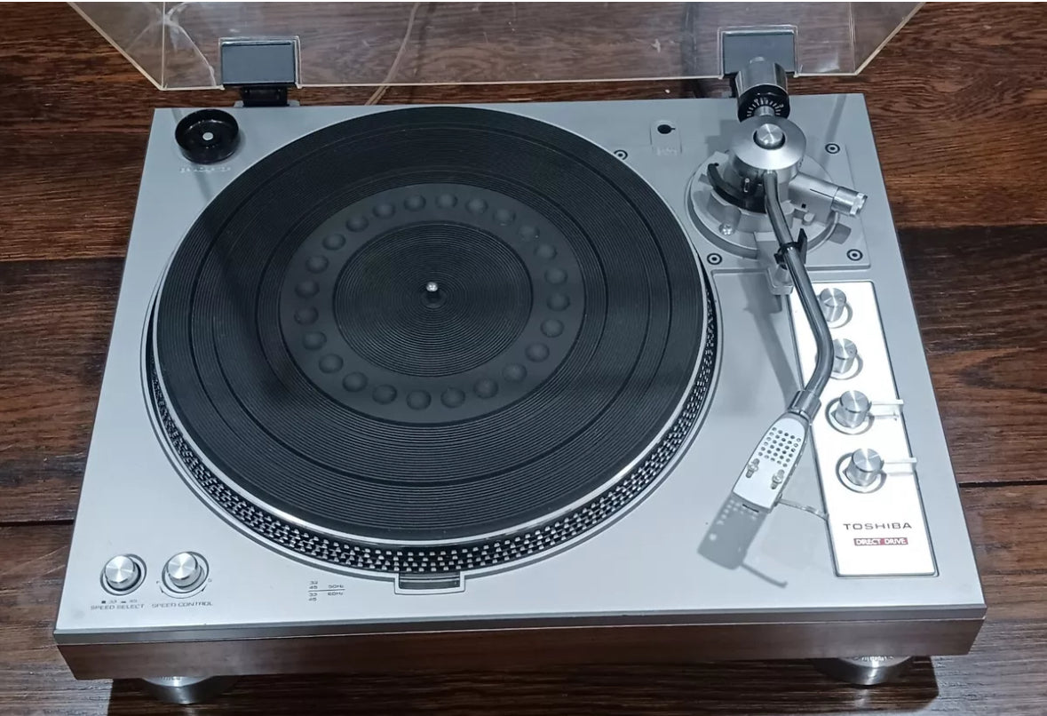 Toshiba SR-F335 Turntable Record Player with Cover Vintage Vinyl LP Japan works